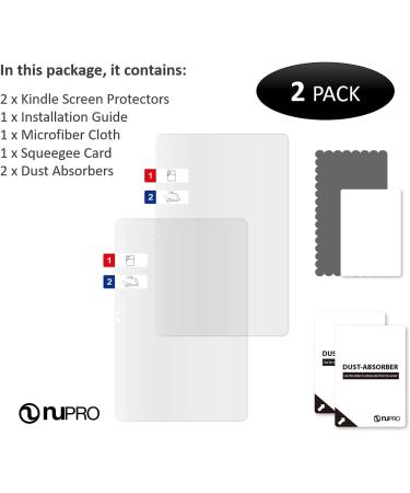 NuPro Clear Screen Protector for Amazon Fire HD 8 Tablet (7th/8th Gen - 2017/2018) (2-Pack) | Premium Protection - Buy Online on SooperMarket.com
