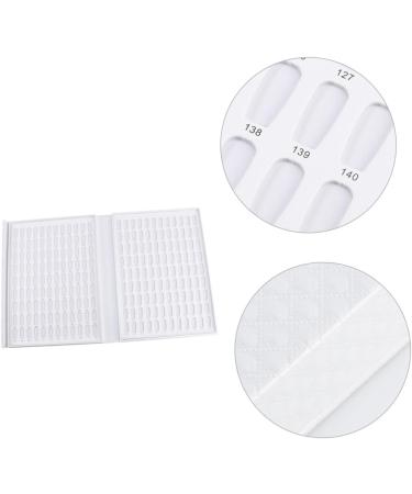 minkissy 216 Nail Color Card Nail Polish Card Nail Color Book Display Card White Manicure medium White - Buy Online on SooperMarket.com