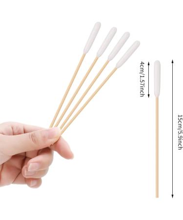 Chutoral 200 Pcs Pet Dog Ear Cleaner Cotton Buds 6 Inch Large Cotton Buds Animal Ear Cleaning Cotton Swab Sticks Wax Remover Itchy Ear Relief for Dogs Ear Wax Infection Removal - Buy Online on SooperMarket.com