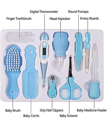 Baby First Healthcare and Grooming Kit 10 in 1 - Baby Shower Gifts & Essential Kit (Blue) - Buy Online on SooperMarket.com