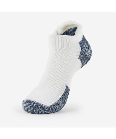 Thorlos J Max Cushion Running Rolltop Socks - White/Navy (3 Pairs) | Size Large - Buy Online on SooperMarket.com