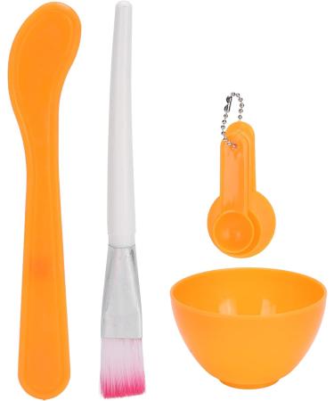 DIY Face Mask Mixing Bowl Kit Mask Brush Set Silicone with Face Mask Brush Brush Face Care Bowl Measurement Spoon Kit (Orange) - Buy Online on SooperMarket.com