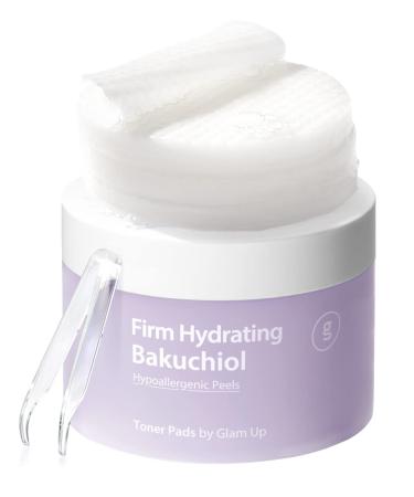 Glam Up Firm Hydrating Bakuchiol + Vegan Bamboo Toner Pads Soft  Natural Retinol Alternative | Hypoallergenic Natural Cotton Gauze for Fine Lines and Dry  Aging Skin (65 Pads)