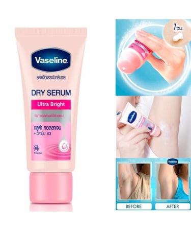 Vaseline Dry Serum Ultra Bright Deodorant - Gluta Collagen & Vitamin B3 45ml (Pack of 2) - International Shipping Available - Buy Online on SooperMarket.com