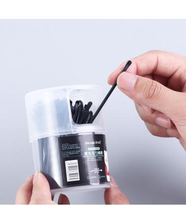 Vctitil Disposable Cotton Swabs - Double-Headed Ear Spoons & Nail Art Sticks - Black Cotton Pads for Ear Cleaning & Beauty Care - International Shipping Available - Buy Online on SooperMarket.com