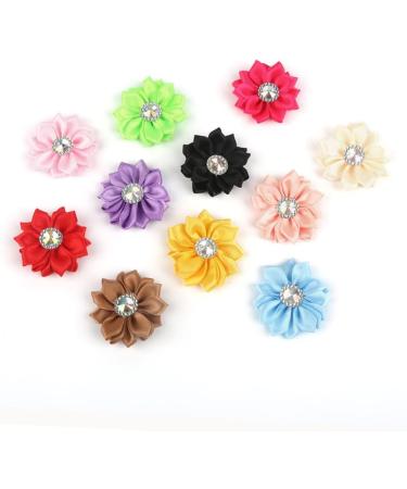 ABOOFAN 2pcs 1 20pcs Craft Chiffon Flowers Satin Ribbon Cloth Flower Accessories Clothes Flower Manual Whitex2pcs Size 1x2pcs - Buy Online on SooperMarket.com