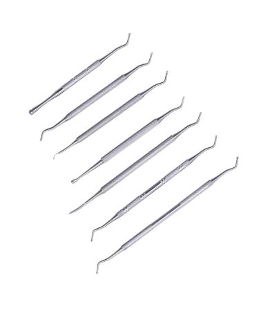 minkissy 1 Set Manicure Tools Metal Nail Pusher Cuticle Remover Cuticle Tool Precision Fine Point Nail Cuticle Trimmer for Craft Cuticle Stick Putter Stainless Steel Exfoliating