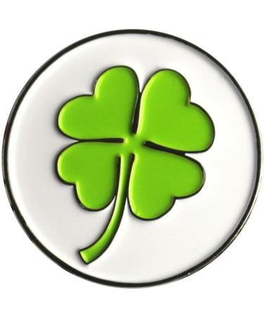 Lot of 10 Golf Ball Markers - Assorted Patterns with Soft Enamel Technique - Green Clover Design - Buy Online on SooperMarket.com