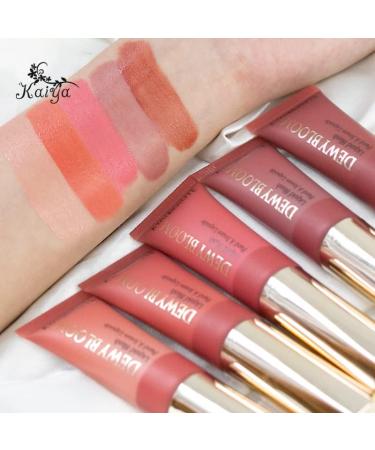 Reddhoon Blush Beauty Wand Matte Cream Face Blush with Cushion Applicator Natural-looking Cheek Tint Blush Lightweight Blendable Blush Stick for Cheek Lip (103 Rosa) - Buy Online on SooperMarket.com