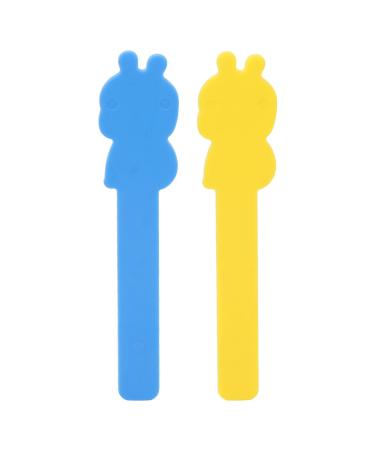 Tongue Tip Trainer for Kids 2 Pack Mixed Plastic Tongue Depressors Portable Tongue Muscle Trainer for Kids