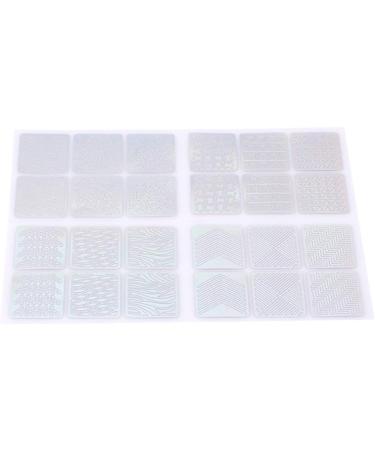 12 Sheets Nail Vinyl Stencils Nail Art Decoration Stickers Set Nail Art Design Stickers Tips Decals Adorable Quality and Practical Nice Design - Buy Online on SooperMarket.com