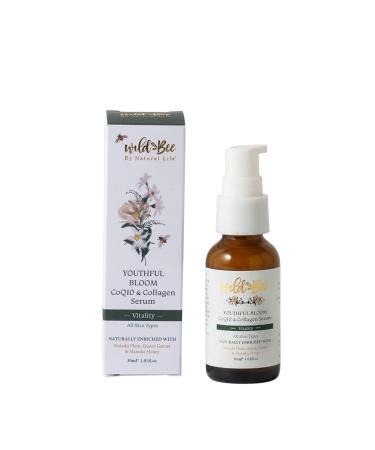 Wild Bee Youthful Bloom Serum with Kakadu Plum Queen Garnet & Manuka Honey - Restores Skin Structure Boosts Anti-Ageing Mechanisms and Evens Out Complexion.