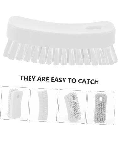 FOMIYES Nail Brush Fingernail Scrubber Brush Nail Cleaning Scrubber Brush Sink Scrubber Soft Stiff Bristles Toe Scrubber Nail Cleaner Brush Toe Brush Polyester Manicure Plastic Brush White 11.5x5cm White - Buy Online on SooperMarket.com