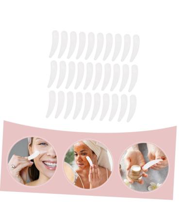 Angoily 100pcs Mask Scoop - Mini White Spatulas for Face Cream & Skin Care | Perfect Mixing Spoons for Makeup & Eye Cream - Buy Online on SooperMarket.com