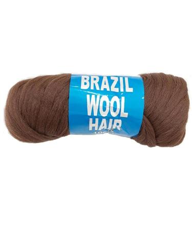 70g Knitting Brazilian Wool Braided African Man-made Twisted Wig Hair Attached