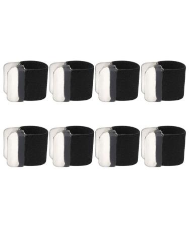FRCOLOR Toe Separator Toe Separator Toe Spacers 4 Pairs of Women Men Toe Separators Bunion Toe Corrector Overlapping Toe Separators Toe Separator Toe Spacers Toe Spacers Black 2.5x2cm