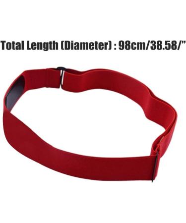 Yuandan Bluetooth Heart Rate Monitor Belt - Waterproof HR Sensor with Adjustable Replacement Tape - Compatible with ANT+ - Red - Buy Online on SooperMarket.com