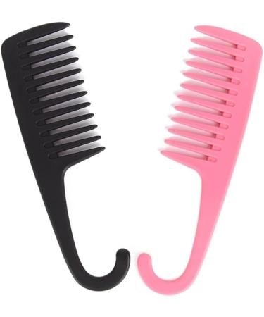 Wide Tooth Combs Of Hook Handle Detangling Reduce Hair Loss Comb Pro Hairdress Salon Dyeing Styling Brush Tools (Color : Random 1pc Size : 1 size) 1 size Random 1pc - Buy Online on SooperMarket.com