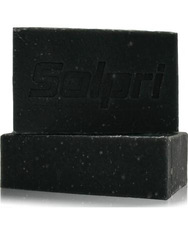 Solpri Shield Exfoliating Charcoal Soap Bar for Athlete's Foot with Lemongrass Tea Tree 4 oz (Two-Pack)