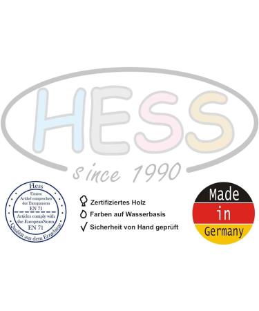 Hess Wooden Toy 30012 - Handmade Kids' Wood Clock | B r Nature Series | Colorful Quartz Clock | 24 cm Diameter for Children's Room - Shop Now! - Buy Online on SooperMarket.com