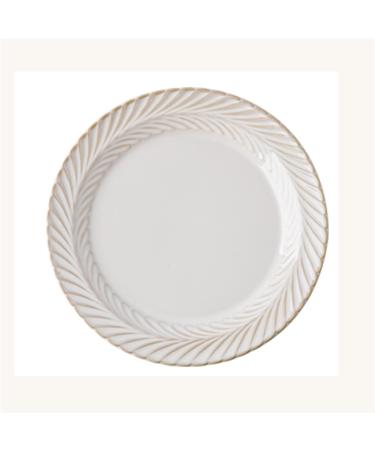 Dinnerware Dishes Plates Ceramic Western Dish Dessert Dish Vintage Pattern Dining Plate Home Kitchen Restaurant Western Chinese Dining Plate Round White Dinner Restaurant Family Party Plates (Size : Small