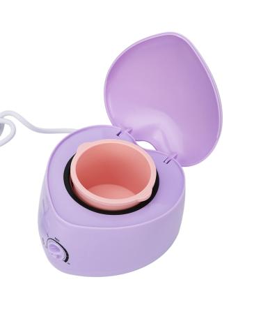 Mini wake-up warmer silicone inner pot easy to clean heart-shaped mini wax warmer for beauty salon for hair removal (EU plug 220V)