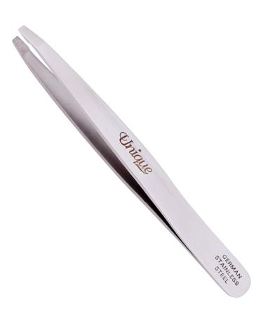 Tweezers - Eyebrow Flat Square Tip Tweezer - German Stainless Steel  Hair Plucking  Facial - By The Unique Edge