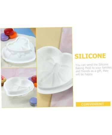 MAGICLULU 2pcs Love Mold Heart Molds Silicone Mold Mini Cake Mold Ice Cube Molds Butter Molds Breakable Heart Mold Baking Pans Silicone Candy Mold White Mousse Flower Model Silica Gel 3D - Buy Online on SooperMarket.com