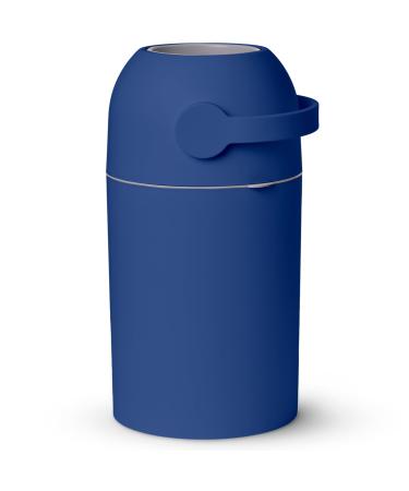 Baby Diaper Pail Patented Odor-Stop System Use Any Garbage Bag One Hand Free Lever Roll of Bag incld. (Cobalt Blue)
