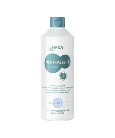 HAKA Neutral Soap Liquid Bergfrische All-Purpose Cleaner 200 Applications pH-neutral long-lasting 1 l Bergfrische 1 l (1 pack)