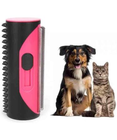 3-in-1 Undercoat Hair Brush Reusable Pet Hair Remover Deshedding Trimmer Tool Pet hair Grooming Comb Fur care dog brush Depilatory Roller for Dogs Cats and all pet hair types. yellow - Buy Online on SooperMarket.com