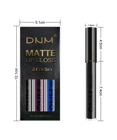 3 Pack Matte Liquid Lipstick Set - Waterproof & Long Lasting Velvet Lip Gloss - Non-Stick Cup Matt Lipsticks for Women - Buy Online on SooperMarket.com