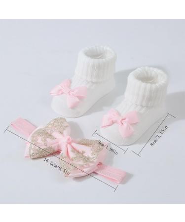JSGHGDF Headbands Socks Set Elastic Hair Bands with Headwear Stylish Baby Knitted Socks for Newborns & Toddlers Yellow - Buy Online on SooperMarket.com