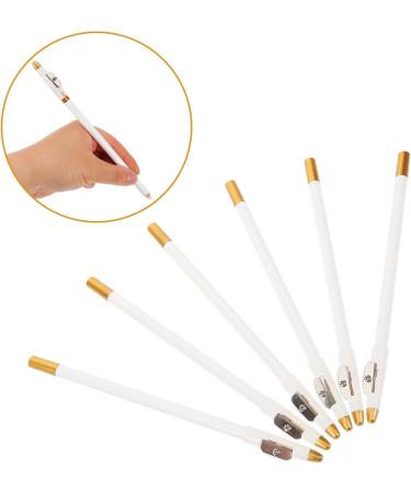 BELLIFFY 12pcs Eyebrow Pencil Sharpener Eyebrow Pencils Eyebrow Pencil for Makeup Wooden White - Buy Online on SooperMarket.com