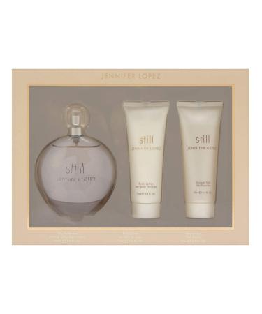 Still By Jennifer Lopez | 3 Piece Gift Set - 3.4 Oz Eau De Parfum Spray 2.5 Oz Shower Gel 2.5 Oz Body Lotion | Fragrance For Women Orange 3 Piece Set