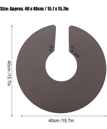 LIZEALUCKY Cutting Collar Silicone Waterproof Neck Wrap Guard for Haircut Professional Hairdressing Tool Hair Cutting Dyeing Pad Guide for Salon Stylist Home Use (Gray) - Buy Online on SooperMarket.com