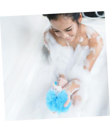 Angoily Unicorn Bath Ball Cleaning Sponge - 2pcs Exfoliating Loofah for Kids & Adults | Ideal Bathing Shower Accessory - Buy Online on SooperMarket.com