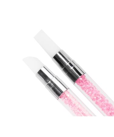 Emmi Nail Silicone Brush Set 5 Pcs for Gel Nails 3D & UV Art | Disinfected & Perfect for Color Gels - Buy Online on SooperMarket.com