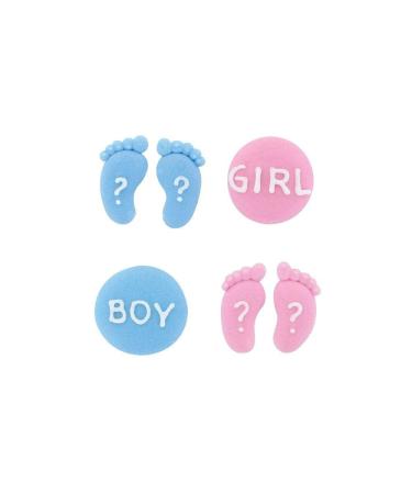 Gender Reveal "Boy or Girl" Sugar Decorations