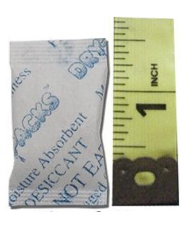 Dry-Packs Silica Gel Desiccants Packets - 7/8" X 1 1/2" - 1 Gram Packs - 20 Packets of Silica Gel Brand!