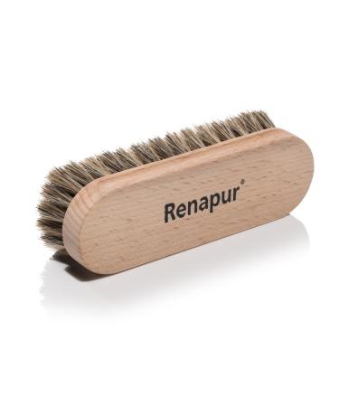 Renapur s premium super-soft wooden horsehair polishing & cleaning brush. Ideal for polishing leather & cleaning your suede or fabric shoes/boots.