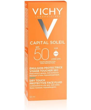 Vichy Capital Soleil Dry Touch Invisible Mattifying Face Fluid SPF50 for All Skin Types 50ml - Buy Online on SooperMarket.com