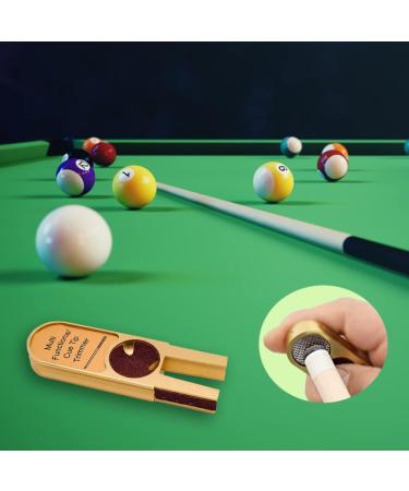 mwellewm Billiards Pool Cue Tip Shaper Tool Pool Cue Tip Scuffer Burnisher Multi Functional Cue Tip Trimmers Tapper Sander - Buy Online on SooperMarket.com