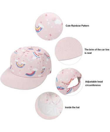 XYIYI Kids Baby Baseball Cap | Cotton Sun Hat for 4-8 Years | Adjustable Trucker Sport Visor Cap in Rainbow - Buy Online on SooperMarket.com