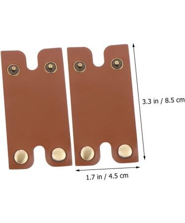 Angoily Leather Travel Razor Cover Case - Compact Shaver Storage Bag for Manual Razors | Set of 4 | 8.5x4.5cm - Perfect Travel Accessory - Buy Online on SooperMarket.com