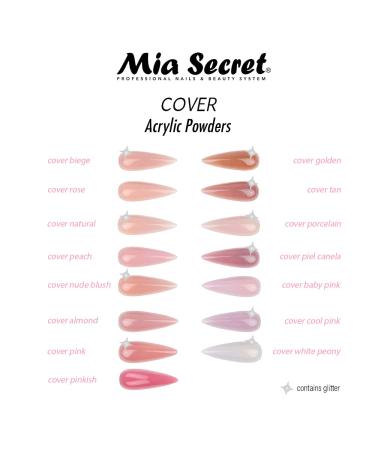 Mia Secret Cover Nude Blush Acrylic Powder 1oz - Professional Quality - Buy Online on SooperMarket.com