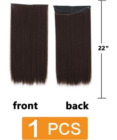 prinfantasy Hair Extensions with Adjustable Size Hair Piece Straight Hairpieces for Women Dark Brown Hair Pieces Silky Straight Nail Tip Keratin Utips Hair Extension 22" MW185 GBMW185 22 Inch - Buy Online on SooperMarket.com