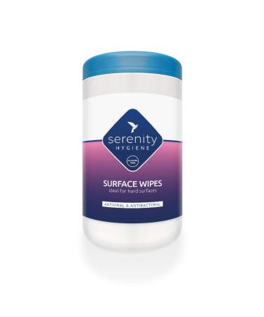 Antibacterial Surface Cleaning Wipes - Alcohol Free Sanitising Surface Wipes for all Hard Surfaces - Made in UK - Refillable Tub of 150 Large Strong Wet Wipes 150 Count (Pack of 1)