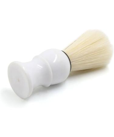 Ruilogod White Plastic Handle Beard & Mustache Brush - Portable Cleaning Tool for Men | International Shipping Available - Buy Online on SooperMarket.com