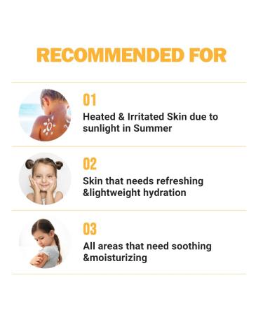 ATOPALM Kids Cica Aloe Soothing Gel - 8.5 fl. oz. | Instant Skin Relief for Kids | After Sun Care Gel | Dry & Sensitive Skin | Cica & Aloe Vera Leaf - Buy Online on SooperMarket.com